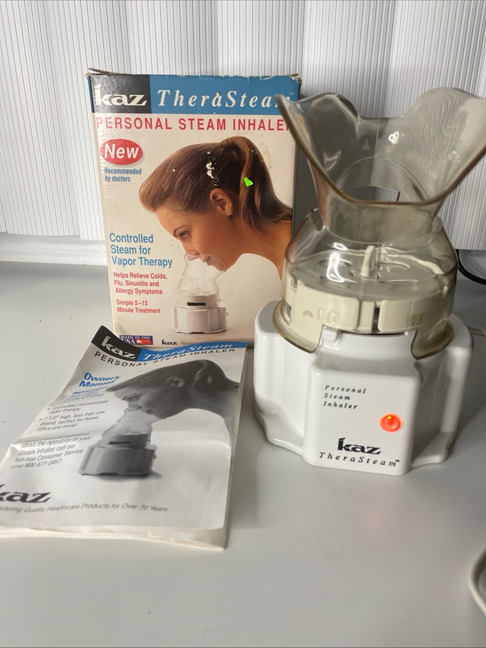 Vicks V1200 Personal Steam Inhaler - Clear Tested Vintage 1994 Used